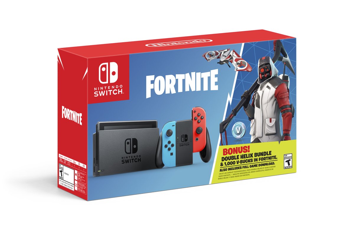 Nintendo Switch Fortnite bundle With 1000 V-Buck and ...