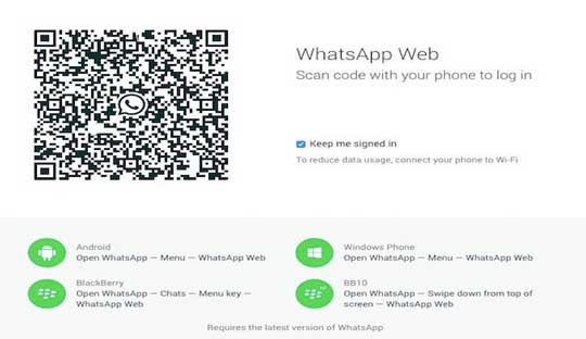 WhatsApp on Desktop via WhatsApp Web client