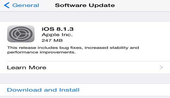 iOS 8.1.3 free download