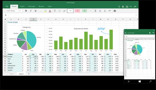 Microsoft-Excel-Touch-for-Windows-10