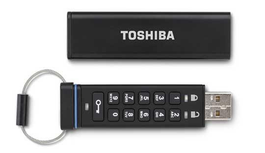 Toshiba-Encrypted-USB-Flash-Drive-with-keypad,-priced-starting-from-$95