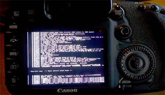Linux OS on Canon DSLR Cameras 