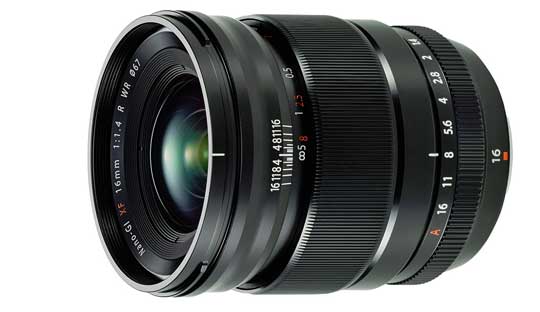 Fujifilm announced Fujinon XF 16mm f1.4 R WR Prime Lens
