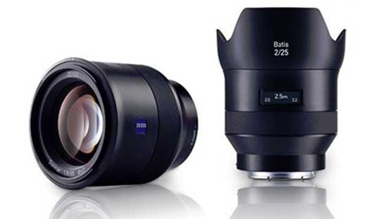 ZEISS Batis 2/25 and ZEISS Batis 1.8/85 Lenses for Sony E-mount Cameras Launched