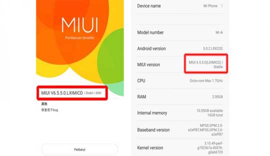 Xiaomi Mi 4i MIUI 6.5.5.0 update to solve Overheating problem