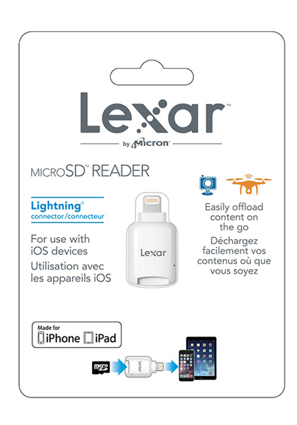 Lexar microSD Reader with Lightning connector