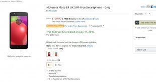 Moto E4 Price in UK