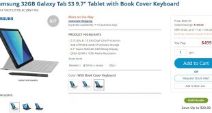 Galaxy Tab S3 with Book Cover Keyboard