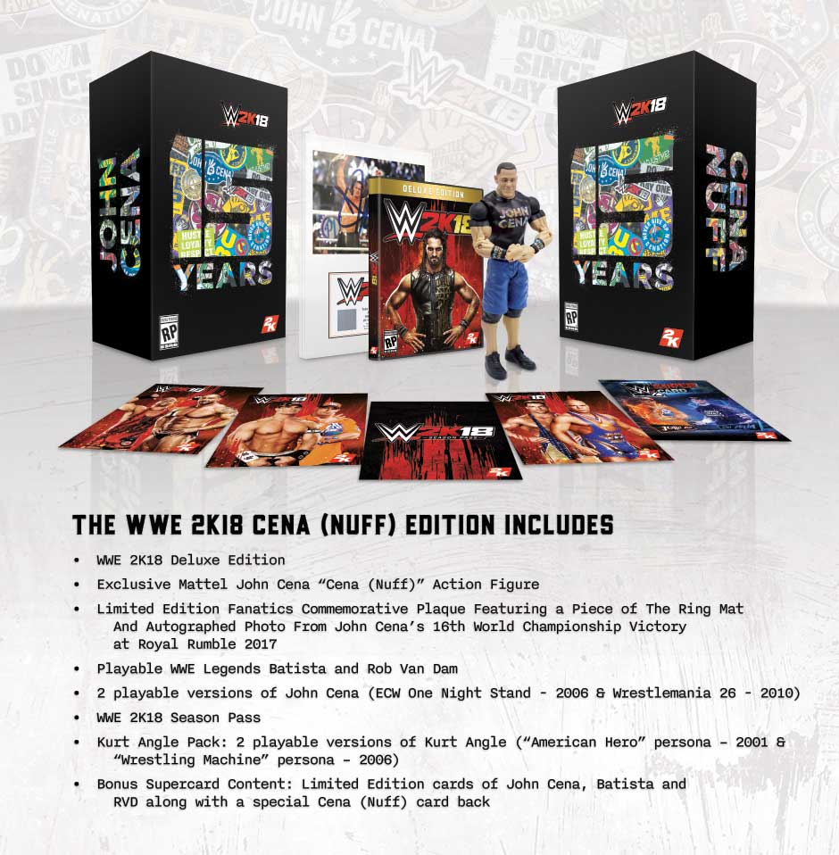 WWE 2K18 John Cena (Nuff) Collector's Edition