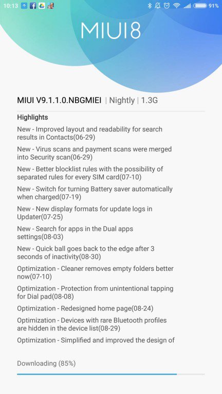 MIUI 9 Global Stable ROM Xiaomi Mi 5s Plus