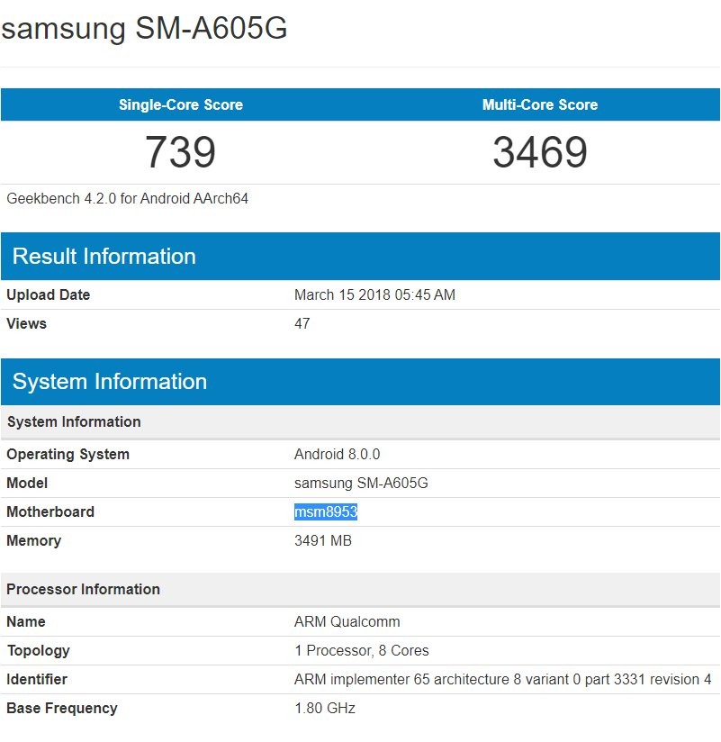 Samsung Galaxy A6 Plus specifications
