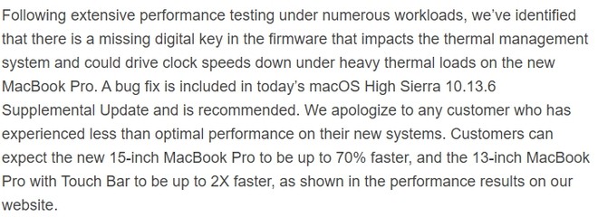 MacBook Pro 2018 Throttling Issue