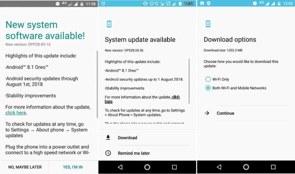 Moto G5 and G5 Plus Android 8.1 Oreo update