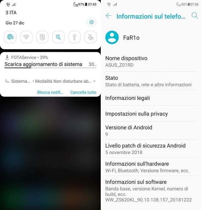 Asus ZenFone 5Z android 9 update