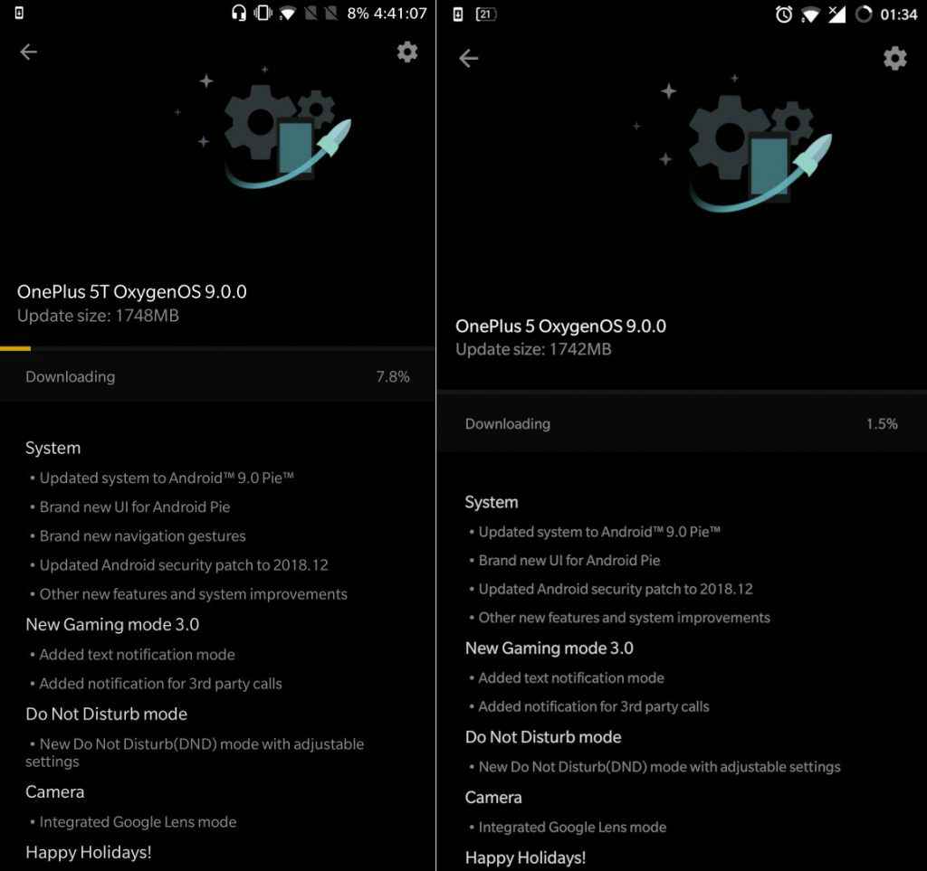 OnePlus 5 and 5T OxygenOS 9