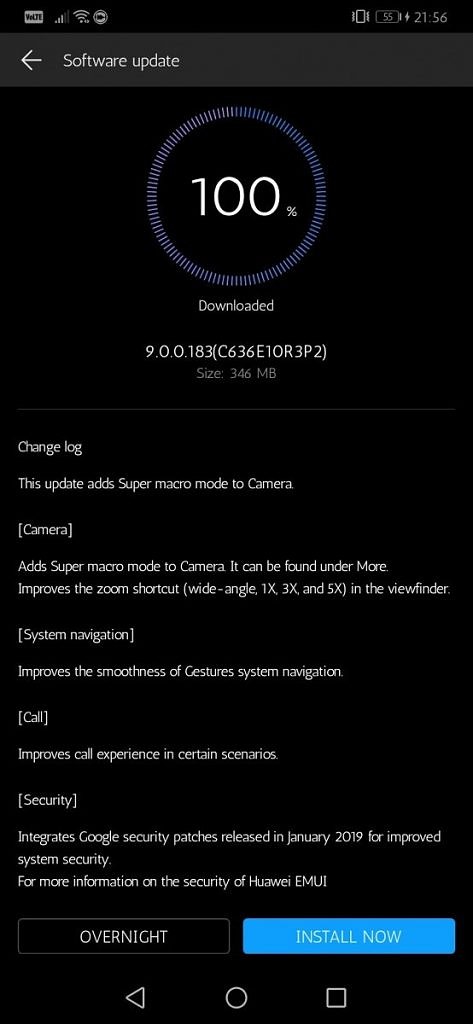 Huawei Mate 20 Pro Update