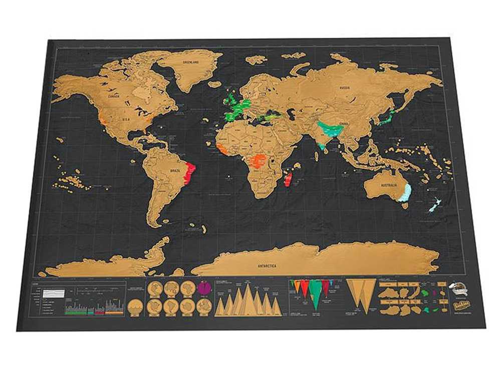 Scratch World Map Travel Edition