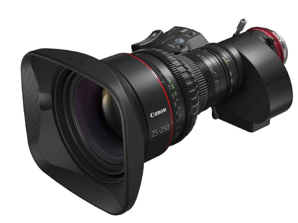 CINE-SERVO 25-250mm T2.95-3.95 canon zoom lens