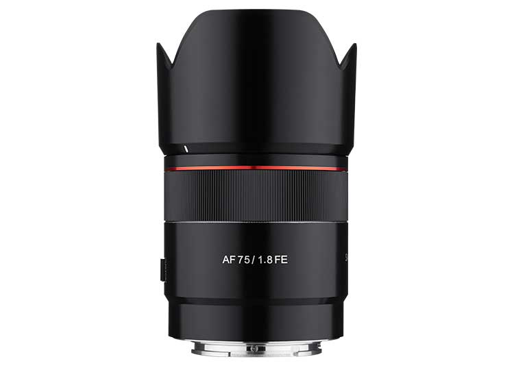 Samyang AF 75mm F1.8 FE Telephoto Lens for Sony E Mount