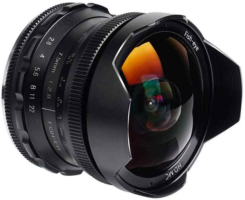 Pergear 7.5mm F2.8 Fisheye Camera Lens for Fuji X 