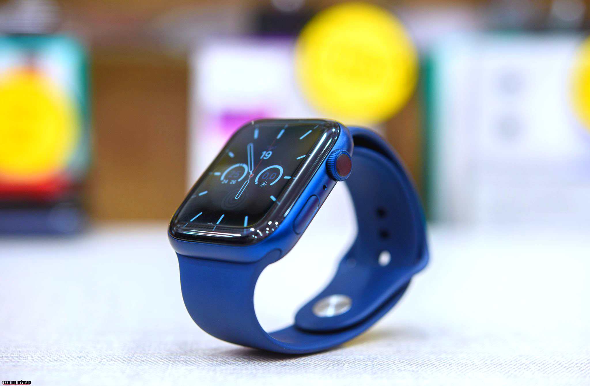 バンドは Apple Watch - Apple Watch series6 Blue Aluminum case の