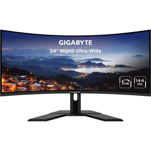 Gigabyte G34WQC wide screen monitor Ultrawide Curved Monitor