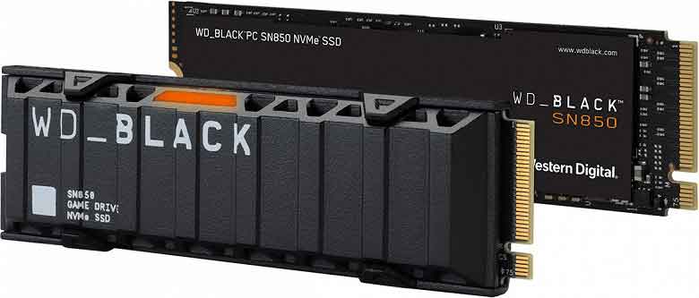 WD_Black SN850 M.2 Gen 4 PCIe NVMe SSD