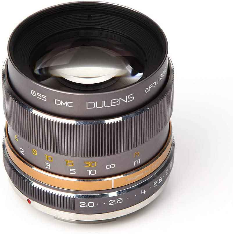 Dulens APO 85mm F2 lens for Canon EF 
