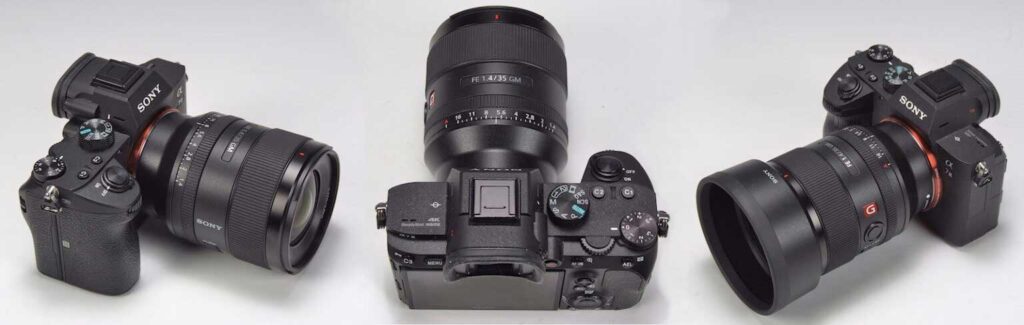 Sony FE 35mm f1.4 GM wide angle lens