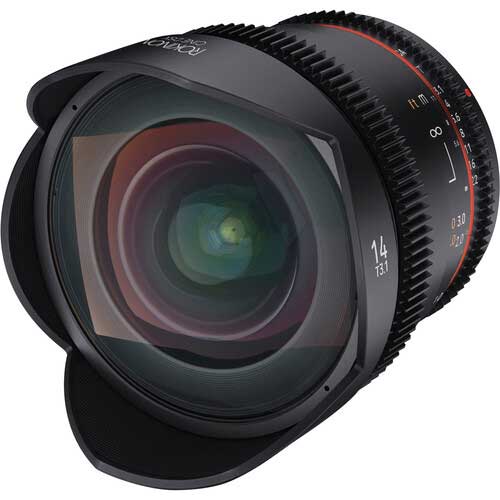 Rokinon 14mm T3.1 DSX wide angle cine lens