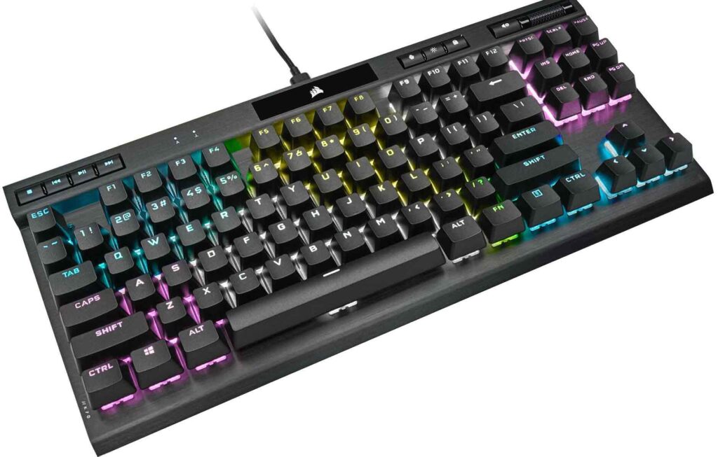 Corsair K70 RGB TKL Mechanical Gaming Keyboard and Saber RGB Pro Gaming Mice