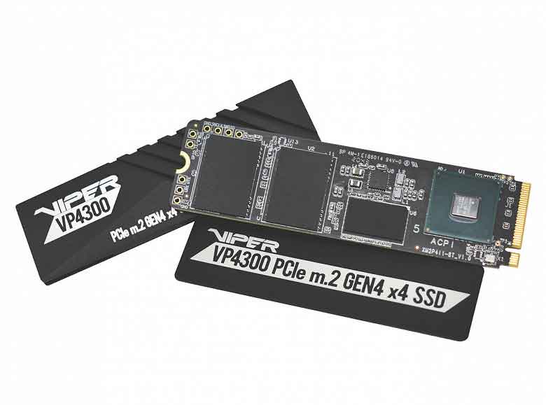 Patriot memory viper gaming VP4300 M.2 PCIe NVMe SSD 