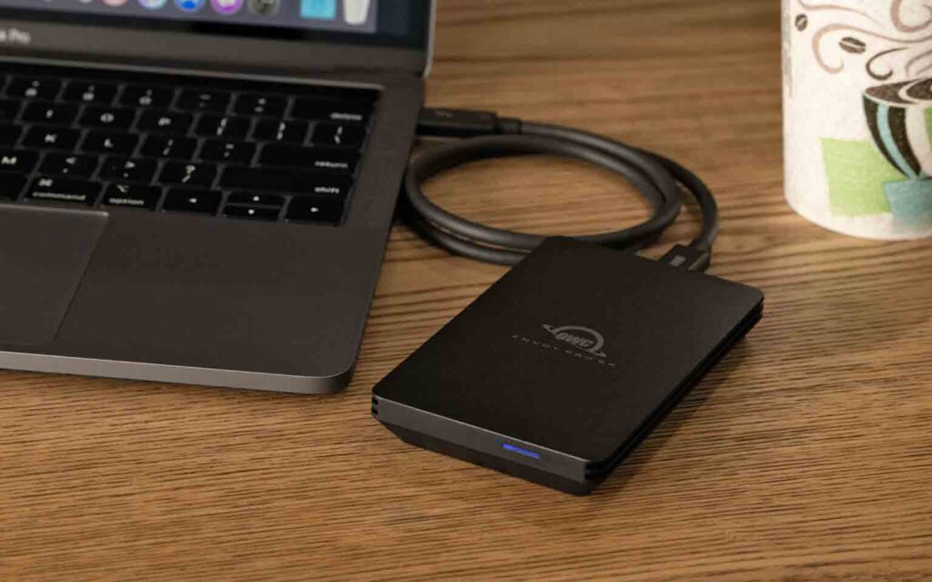 OWC Envoy Pro SX portable SSD with Thunderbolt USB 4 