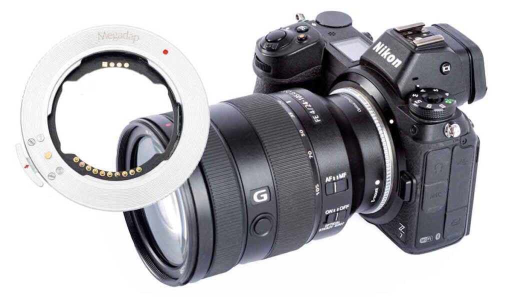 Megadap ETZ11 Autofocus Adapter for Sony E lens to Nikon Z cameras