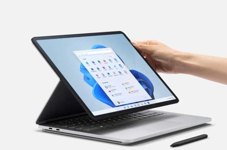 Surface Laptop Studio 2 in 1 laptop tablet