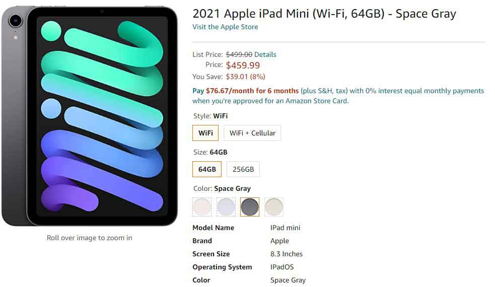 new iPad Mini price