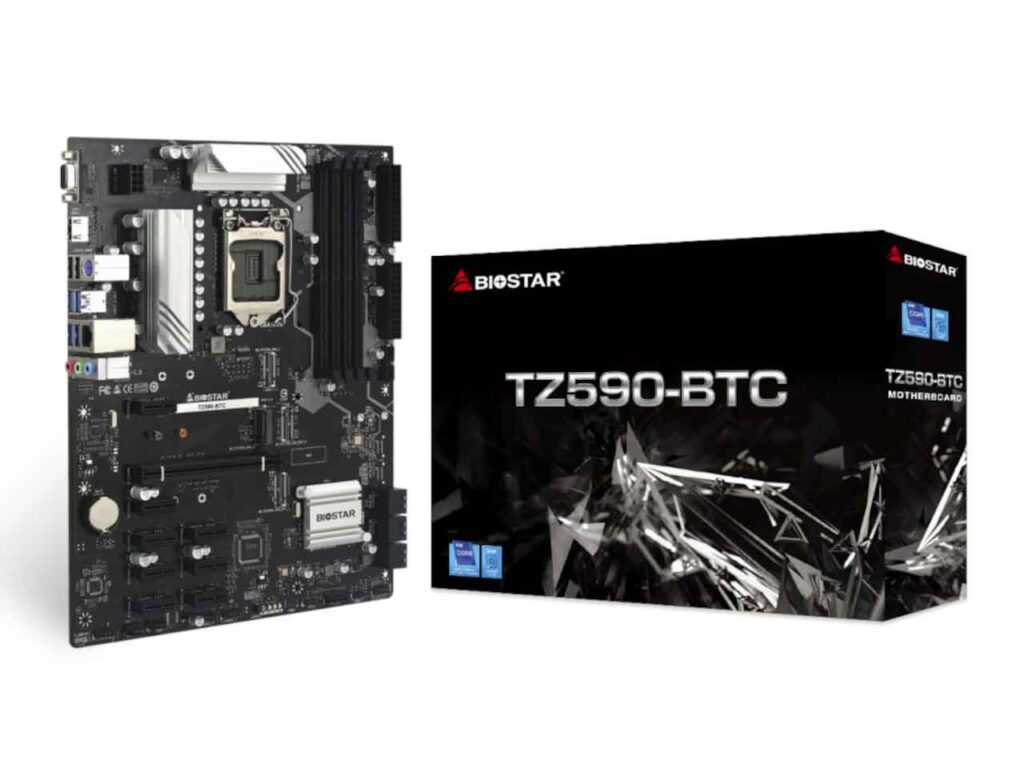 Biostar TZ590-BTC mining motherboard