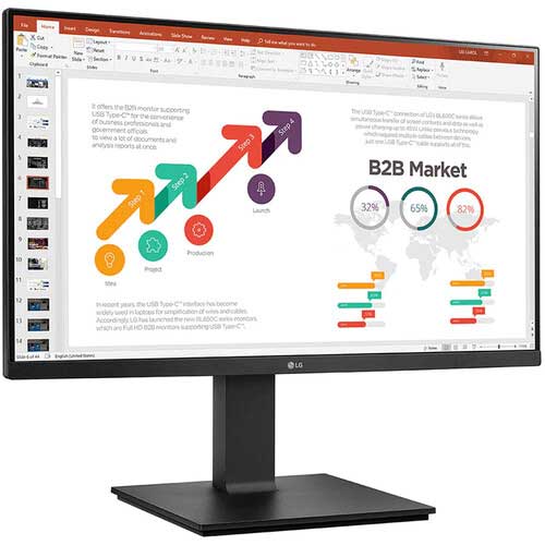 LG Computer Monitors 24QP750-B for Work and Entertainment