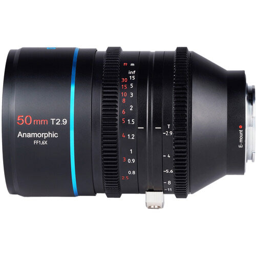 Sirui 50mm T2.9 1.6x anamorphic lens