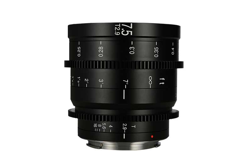 Laowa 7.5mm T2.9 Zero-D S35 Cine Lens for Canon, Fuji, Nikon, and Sony