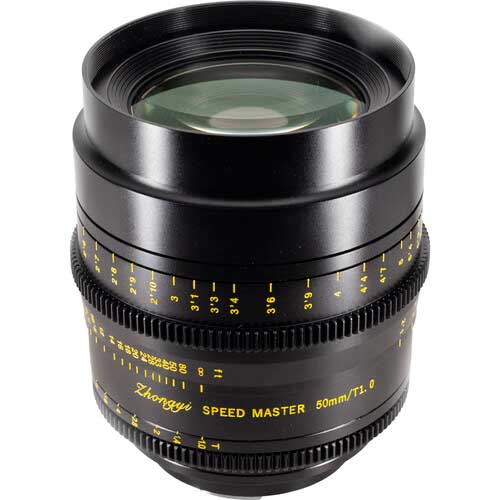 Mitakon Speedmaster 50mm T1.0 cine lens for Canon EF and Arri PL
