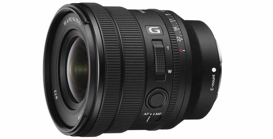 Sony FE PZ 16-35mm f4 G wide angle lens