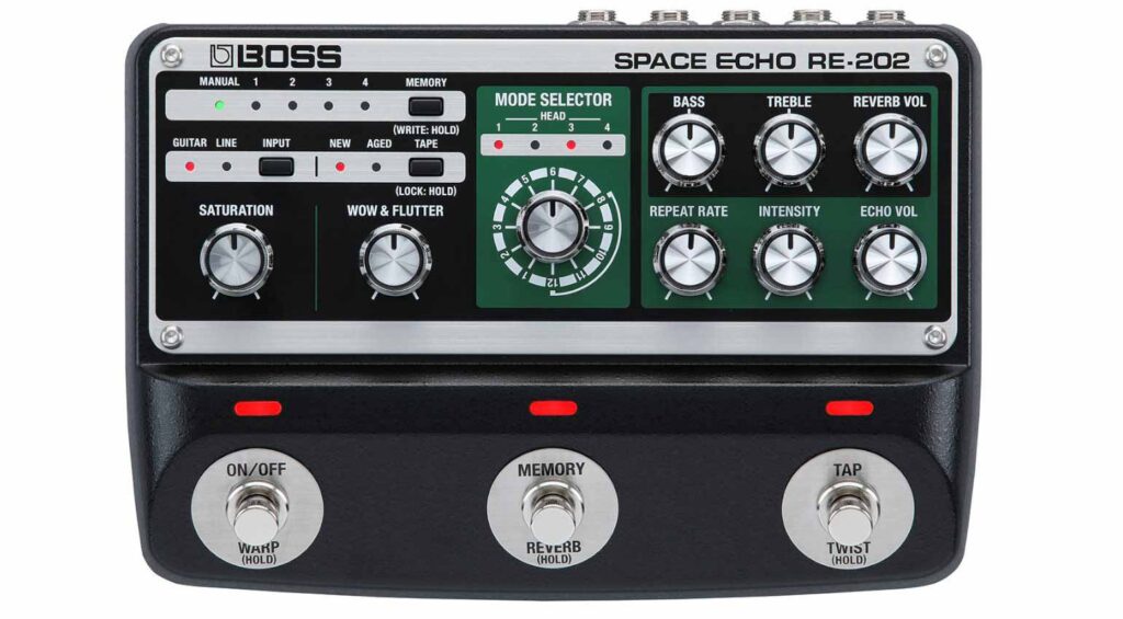 Boss space echo pedal RE-202