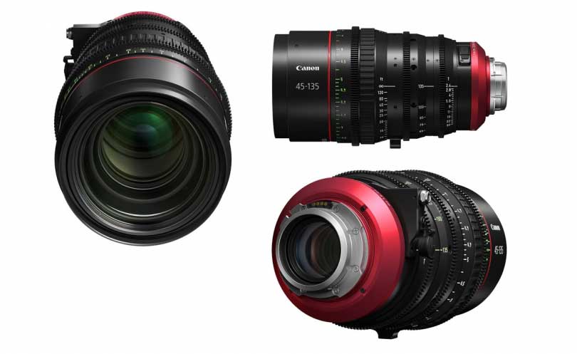 Canon CN-E20-50mm, and CN-E45-135mm T2.4 LF/FP Zoom Cinema Lenses