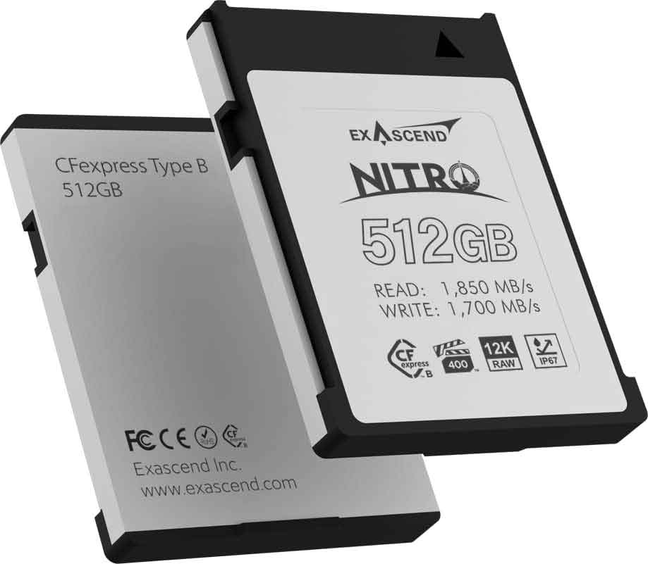 Exascend Nitro 512GB CFexpress Type B Card