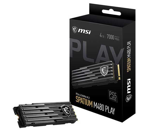 MSI Spatium M480 Play SSD PS5