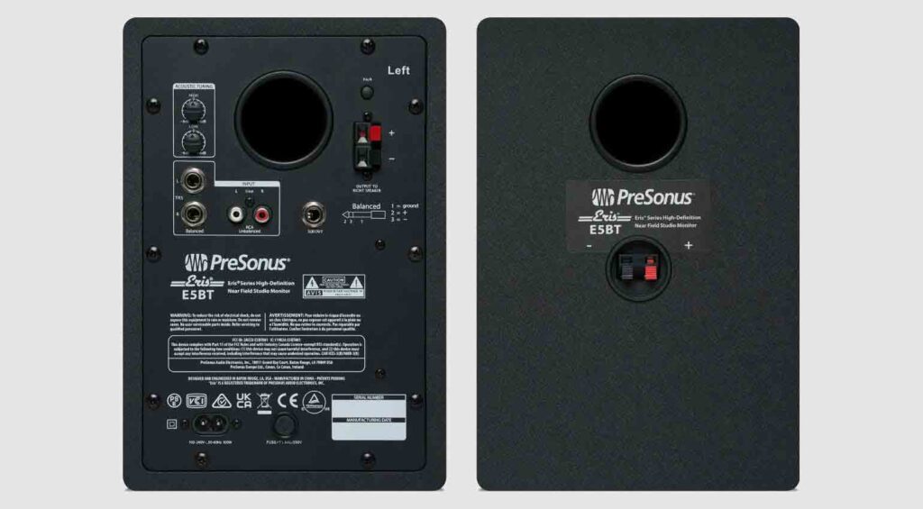 PreSonus Eris E5 BT studio monitor speakers