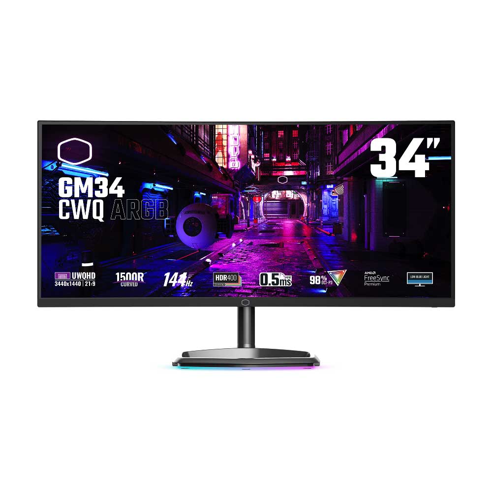 Cooler Master GM34-CWQ 34 inch curved monitor
