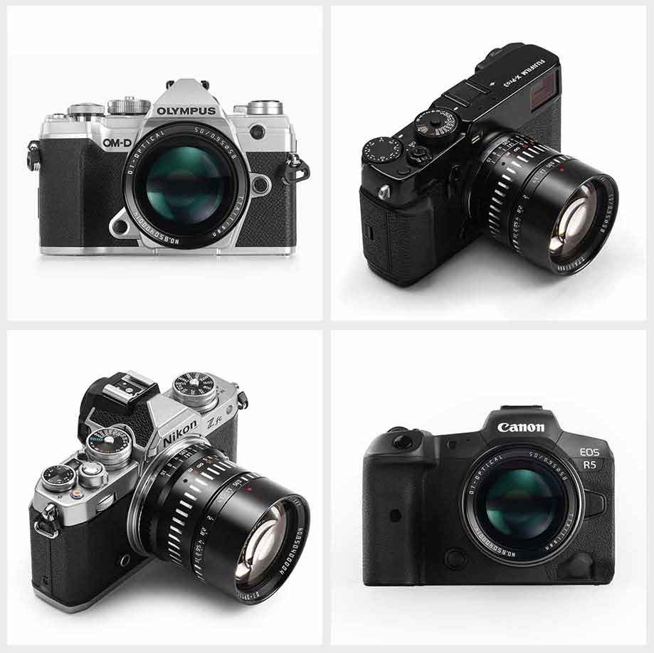 TTartisan 50mm F0.95 Lens for Nikon Z, Canon M, RF, Fuji X, Leica L, Sony E, MFT