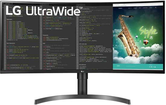 LG 35WN75CN curved ultrawide monitor